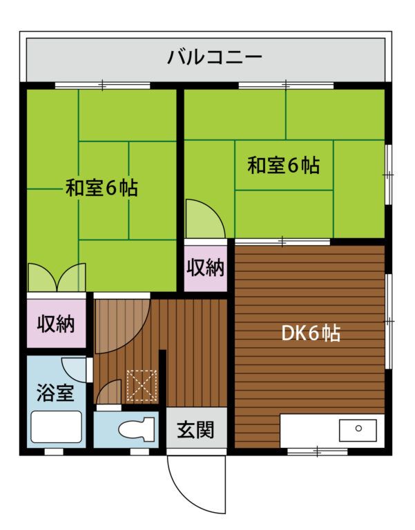 坂井マンション２-203間取り図