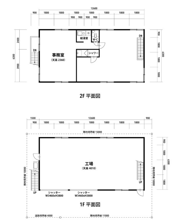 南鳩ヶ谷倉庫平面図